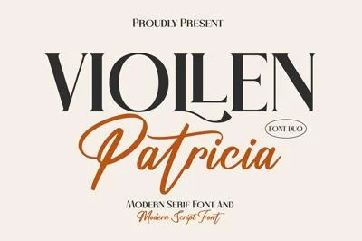 VIOLLEN Patricia Typeface Font Duo