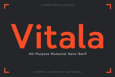 Vitala Humanist Sans-Serif Font