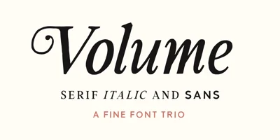 Volume TC Font