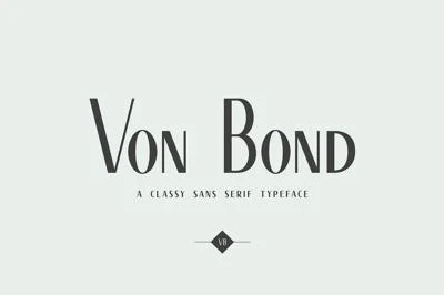 Von Bond - A Classy Sans Serif Font