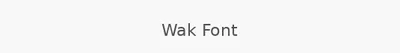 Wak Font