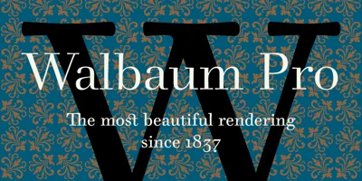 Walbaum 2010 Pro Font
