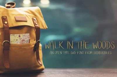 Walk in the Woods Open Type SVG Font