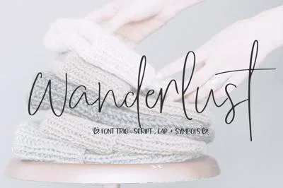 Wanderlust Font Trio