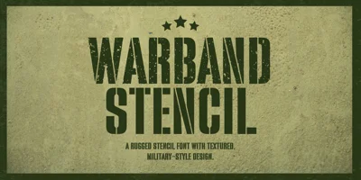 Warband Stencil Font