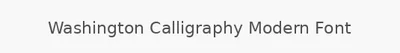 Washington Calligraphy Modern Font