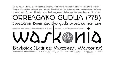 Waskonia Font