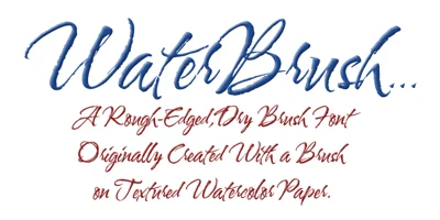 Water Brush Font