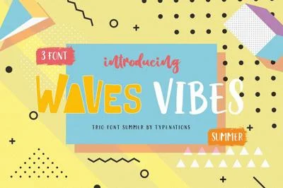 Waves Vibes Trio Font