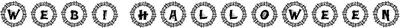 Webi Halloween Monogram Font
