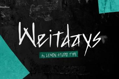 Weitdays - Handwritten Display Font