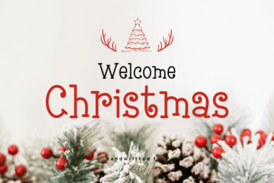 Welcome Christmas Font