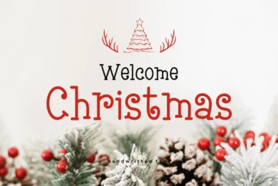 Welcome Christmas Font