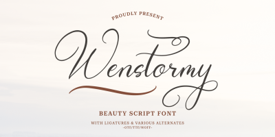 Wenstormy Font