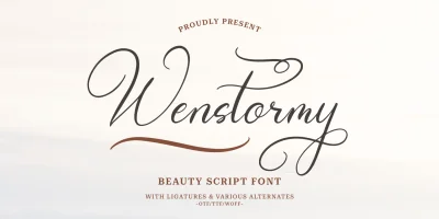 Wenstormy Font