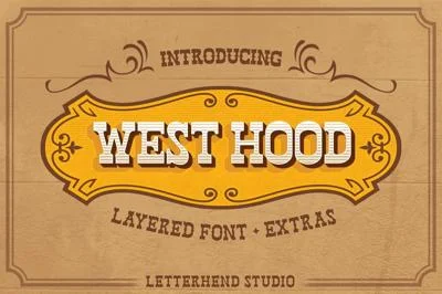 West Hood - 6 FONTS!