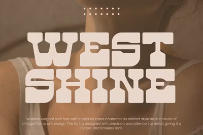 West Shine | Retro Western Font Free Download