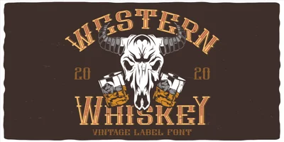Western Whiskey Font