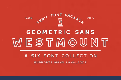 Westmount - 6 Sans Serif Fonts Free Download
