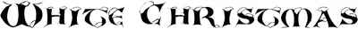 White Christmas Font