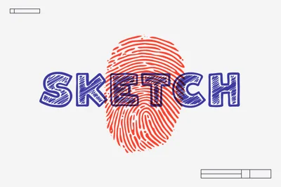 White Marker sketching font