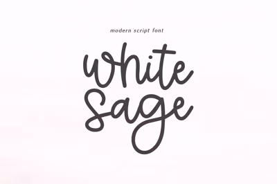 White Sage | Modern Script Font Free Download