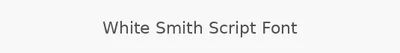 White Smith Script Font