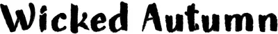 Wicked Autumn Font