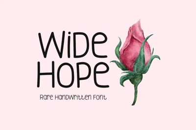 Wide Hope Typeface