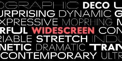 Widescreen Font
