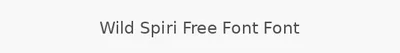 Wild Spiri Free Font Font