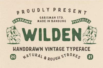 Wilden - Handdrawn Vintage Typeface Free Download