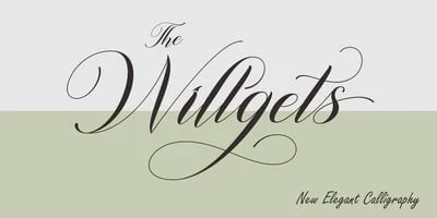 Willgets Calligraphy Font
