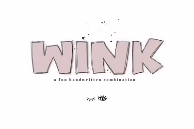 Wink - A Bold Handwritten Font Free Download