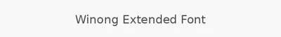 Winong Extended Font