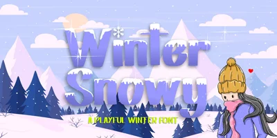 Winter Snowy Font
