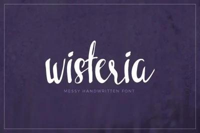 Wisteria Handwritten Font