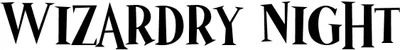 Wizardry Night Font