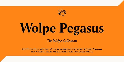 Wolpe Pegasus Font