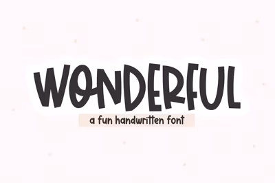 Wonderful | Cute Handwritten Font Free Download