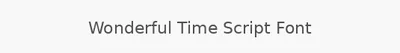 Wonderful Time Script Font