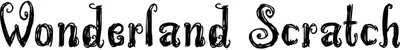 Wonderland Scratch Font