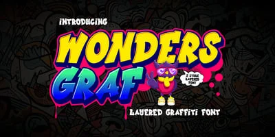 Wonders Graf 3d Graffiti Font