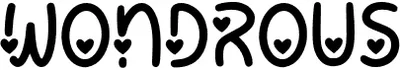 Wondrous 2 Font