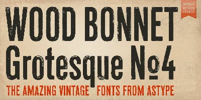 Wood Bonnet Grotesque No.4 Font