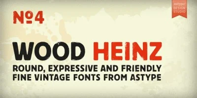 Wood Heinz No.4 Font