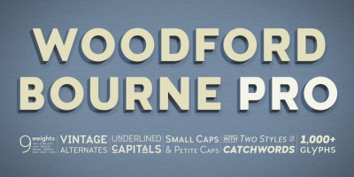 Woodford Bourne PRO Font