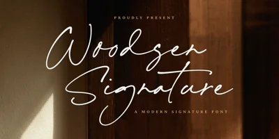Woodsen Signature Font