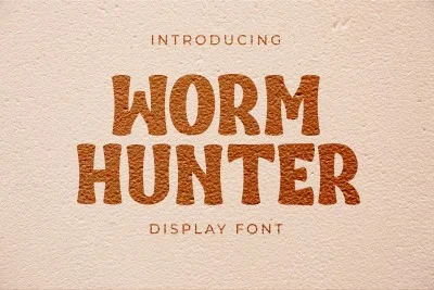 Worm Hunter Bold Display Font