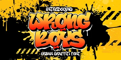 Wrong Boys Graffiti Font